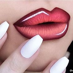 Fantasy Make-up, Make Up Designs, Lip Art Makeup, Drag Make-up, Nice Lips, Ombre Lips, Lipstick Art, Makeup Game