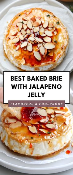 Image for Best Baked Brie with Jalapeno Jelly Brie Pepper Jelly Appetizer, Baked Brie Recipes With Jam, Hot Honey Baked Brie, Baked Brie With Pepper Jelly, Warm Brie Appetizer, Brie Cheese Recipes Baked, Bacon Jam Appetizer, Brie Appetizer Recipes, Best Baked Brie