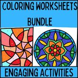 coloring worksheets bundle engaging activities