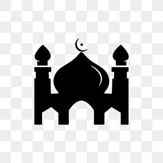 an islamic mosque icon on a transparent background