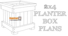 2x4 planter box plans