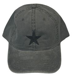 Black Star Hat /Cap 2014 Adjustable - Quality embroidered - 5 point star Black Star Hat /Cap 2014 Adjustable - Quality embroidered - 5 point star ‘*Black Star Hat / Cap. *100% Cotton *Comfortable Hook & Loop closure for infinite adjustment *5 point star design is embroidered on the front. *6 Panel hat construction *Embroidered in Houston, Texas on an imported high-quality hat. *Ships in a cardboard box for protection *Design 2014   Hat Colors, Sizing and Design Images Product Photos:  Each design is sewn and individually photographed in at least one color for each design.  The first color of hat with the design is the one I thought looked the best for this design.  The other hat colors are an option that you can have *this* design sewn on.  The design will look the same, using the same thr Panel Hat, Quality Hats, Black Star, Elastic Band, Star Designs, Hat Sizes, Fitted Hats, Cowboy Hats, Accessories Hats