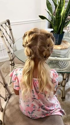 Girls Hairdos, Easy Little Girl Hairstyles, Girly Hairstyles, Girl Hair Dos, Girls Hairstyles Easy, Toddler Hairstyles Girl, Peinados Fáciles Para Cabello Corto