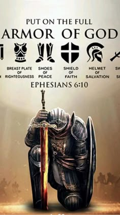 the poster for an upcoming movie called, put on the full armor of god