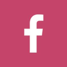 the facebook logo is shown on a pink background