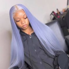 Megalook Light Lavendor Body Wave Lace Wigs, pink/blue/orange/yellow/gray Wig With Baby Hair ,Hd Melted Invisible Lace Front Wig, Undetectable lace wig Hair Palette, Hair Chalk, Birthday Vacation, Frontal Hairstyles, China Dolls, Hair Laid, Peruvian Hair, Pastel Hair, Lace Hair