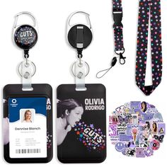 PRICES MAY VARY. 【Multi-functional Badge Lanyard】 Badge lanyard includes a breakable, detachable key lanyard, a vertical badge clip and a retractable badge reel with a 360° swivel carabiner for easy and flexible use. 【Durable ID Holder】The cute ID holder is made of high quality wear-resistant ABS material, the sturdy shell keeps your ID safe from damage. It can be easily opened by holding the card holder with two fingers and sliding it upwards. It is big enough to hold two cards. 【Heavy Duty Bad Personalized Black Badge Reel For Personal Use, Cheap Black Lanyards For Personal Use, Personalized Adjustable Black Badge Holders, Adjustable Black Retractable Badge Holder, Black Retractable Badge Reel For Gift, Badge Lanyard, Retractable Id Badge Holder, Key Lanyard, Carabiner Clip