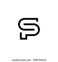 black and white letter s logo design