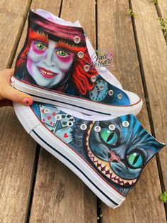 Canvas Shoes Diy, Diy Converse, Painted Shoes Diy, Nike Shoes Women Fashion, Artistic Shoes, Bride Jacket, Painted Canvas Shoes, Custom Converse, Funky Shoes