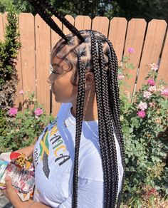 Quick Braids, Big Box Braids, Braided Hairstyles For Black Women Cornrows, Big Box Braids Hairstyles, Feed In Braids Hairstyles, Box Braids Hairstyles For Black Women, Cute Braided Hairstyles, Cute Box Braids Hairstyles, Quick Braided Hairstyles