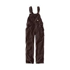 The Carhartt� Crawford Double-Front Bib Overalls for Ladies were built for rough and tough days. Rugged Flex� technology moves with you for all-day comfort and style, while the multi-compartment bib pocket with zip closure organizes and stores essentials. Other features include adjustable straps, double knees with cleanout bottoms to fit kneepads, a hammer loop, and triple-stitched seams. The Carhartt Crawford Double-Front Bib Overalls are made of 8-oz., 98% cotton/2% spandex canvas. Machine was Brown Overalls, Carhartt Womens, Carhartt Women, Bib Overalls, Denim Overalls, Looks Style, Dream Clothes, Looks Vintage, Look Cool