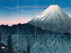 Mont Fuji, Hakone, Decorative Tiles, Mount Fuji