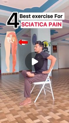 Sciatica Stretches For Pain Relief, Scatia Pain Exercises, Sciatic Flossing, Thigh Pain Relief Exercise, Stretch For Sciatica Pain, Sciatic Stretches Sciatica Relief