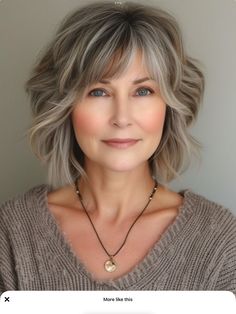 Edgy Short Haircuts, Messy Bob Hairstyles, Short Hair Trends, Blending Gray Hair, Messy Short Hair, Chin Length Hair