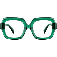 These devilishly bold square glasses are part of the Iris Apfel x Zenni Collection designed by style icon Iris Apfel. Made from the highest quality acetate the eyeglasses is hand-polished for an amazing shine. With it's streamlined design elements the look wears well as both eye-catching glasses and stunning sunglasses (try them with fashion-tinted lenses!). For added comfort and durability the eyeglasses is fitted with spring hinges and has wider temple arms. | Zenni Women's Square Prescription Eyeglasses Green Plastic Small Wedding Bouquets, Everyday Glasses, Living In Boston, Rim Design, Zenni Optical, Square Eyeglasses, Keke Palmer, Cute Glasses, Oval Face Shapes