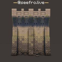 Minecraft Castle Color Scheme, How To Build Minecraft Castle, Castle Inspo Minecraft, Small Minecraft Castle Ideas, Minecraft Texturing Walls, Mountain Side Castle Minecraft, Minecraft Medieval Fortress, Minecraft Hill Castle, Minecraft Kingdom Builds