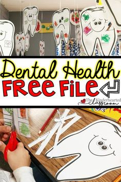 Dental Health FREEBIE - Check out this lesson plan and free file on dental health! Dental Health Crafts, Dental Health Kindergarten, Dental Health Unit, Kids Dental Health, Health Lesson Plans