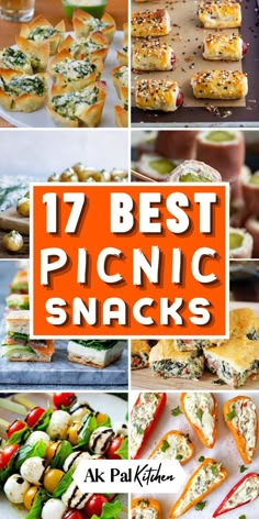 Discover a variety of delicious picnic finger foods. These easy and portable camping recipes are perfect for summer. From refreshing summer finger foods to grilled finger foods, find the best picnic food ideas. Enjoy healthy picnic snacks, quick camping meals, and no-cook options. These simple and light summer appetizers will satisfy your taste buds. These picnic treats and outdoor finger foods will keep you fueled. Elevate your picnic experience with these scrumptious picnic appetizers. Ideas For Picnic Food, Finger Food Picnic, Concert Picnic Food Ideas, Easy Summer Finger Foods, Beach Picnic Food Ideas Simple, Boat Picnic Food Ideas, Lake Snacks Summer, Kid Friendly Picnic Food Ideas, Pick Nick Food