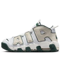 Nike Air More Uptempo '96 'Vintage Green' FN6249-100 White Retro Outdoor Sneakers, Nike Air More Uptempo 96, Uptempo 96, Nike Air Uptempo, Dream Shoe, Nike Air More Uptempo, Nike Air More, Green Outfit, Dream Shoes