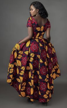 Kitenge Dress, African Attire Dresses, Traditional African Clothing, Anna Karina, Ankara Gown