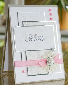 a close up of a card on a table