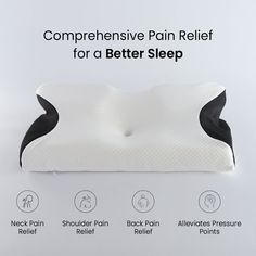 Premium Contour Relief Pillow Household Crafts, Contour Pillow, Wake Up Refreshed, Stiff Neck, 2024 Christmas, Cleaning Ideas, Sleeping Positions, Shoulder Pain, Neck Pain