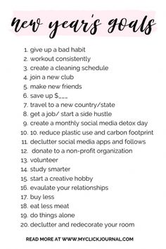 Goals Checklist, New Years Resolution List, Resolution List, Detox Day, Get Rid Of Warts, New Year Goals, New Year New Me, Year Resolutions, Relationship Help