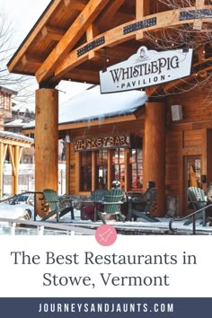 the best restaurants in stowe, vermont