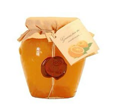 a jar of honey with a label on it