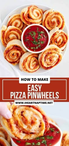 how to make easy pizza pinwheels