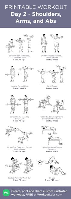 an exercise poster with instructions on how to do the same exercises for each individual body