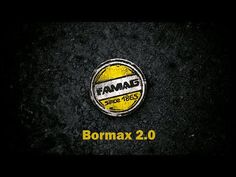 a yellow and white logo on the side of a black background with text that reads,'bormax 2 0 '