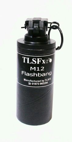 a black canister with the words tlsfx on it