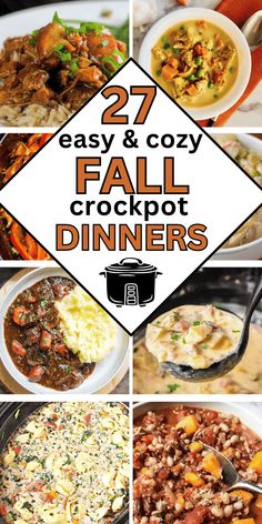 Fall Crockpot Dinners, Potluck Comfort Food, Crockpot Recipes For Two, Fall Crockpot, Fall Crockpot Recipes, American Foods, Easy Crockpot Dinners, Best Crockpot Recipes