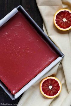 Blood Orange Bars Blood Orange Dessert Recipes, Blood Orange Dessert, Orange Chocolate Mousse, Orange Dessert Recipes, Healthy Fruit Dessert, Orange Bars, Orange Recipes Dessert, Blood Orange Recipes, Desserts To Bake