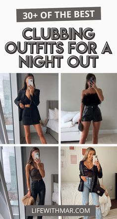 Friday Night Outfit Going Out Club, Dance Party Outfit Night, What To Wear To A Speakeasy Bar, Outfits For A Night Out Clubbing, Womens Club Outfits, Outfit For Going Out, What To Wear To A Night Club, Black Outfit Night Out