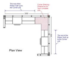 the plan view for a kitchen island with built in cabinets