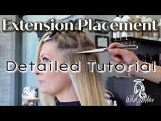 Where To Place Tape In Hair Extensions, How To Put In Tape In Hair Extensions Yourself, Tape In Extensions Tutorial, Micro Bead Hair Extensions Placement