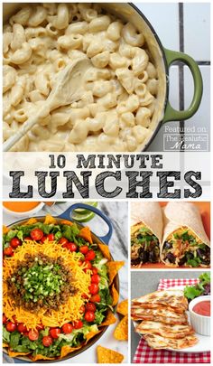 10 minute lunches that are easy to make and delicious enough for the whole family