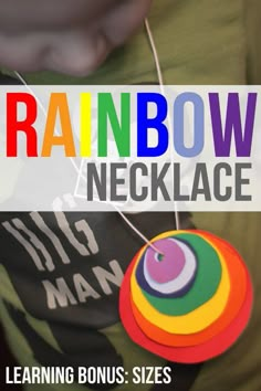 the cover of rainbow necklace is shown