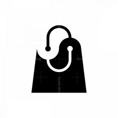 a stethoscope on top of a black bag with a hook in it