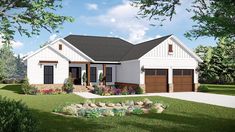 this is a computer rendering of these ranch house plans