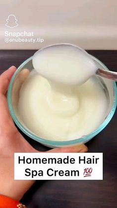 Hair Spa Cream, Hair Spa At Home, Quick Hair Growth, Hair Care Remedies, Hair Mask For Growth, Diy Skin Care Routine, Homemade Hair