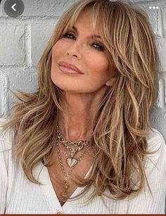 Haircuts For Medium Length Hair, Hairstyles For Layered Hair, Jaclyn Smith, Long Hair With Bangs, Long Blonde, Hair Color And Cut, Long Layered Hair, Haircuts For Long Hair