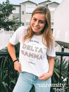 University Tees | Sorority Shirts | Greek Tshirts | Greek Apparel | Greek Life | UTees | Sorority t-shirts Hawian Shirt, Country Bachelorette Party Shirts, Alpha Gam, Metallica T Shirt, Trendy Products, Pickleball Shirt, Sorority Tshirts, University Tees, Delta Gamma