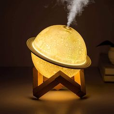 PRICES MAY VARY. 🌛 Two in One Moon Lamp Humidifier --- The 3D moon lamp can be used as a personal humidifier, moisturizer, air purifier, diffuser for soothing aromatherapy lamp design makes your humidifier stylish and different from others. 3 color night lights can provide a comfortable sleeping environment for you. Give you and your baby a complete moonlight 🌛 Unique Humidification Function --- The water tank capacity approximately 200ml. Advanced ultrasonic technology can prevent the skin fr Decorative Night Lights, Moon Lamp, Air Humidifier, Aromatherapy Diffusers, Aroma Diffuser, Night Lamps, Led Night Light, Air Purifier, Essential Oil Diffuser