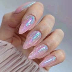 Irradecent Nail Designs, Irredecent Nail Designs, Iridescent Nail Designs, Irridecent Design Nails, Opal Nail Designs, Pink Iridescent Nails, Opalescent Nails, Irridescent Nails, Nails Iridescent