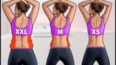 the woman is doing exercises with her back