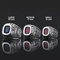 Customized High School Ring, Class Ring, School Ring, University Ring, Handmade College Ring, Personalized University Ring, Graduation Gift 🎓 Handcrafted Silver Graduation Rings 🎓 ✅ Made of 925 Sterling Silver ✅ Dimensions: 20mm Large, 17mm Medium, 15mm Small ✅ Weight: ±20gr Large, ±12gr Medium, ±9gr Small 🎉Celebrate your academic achievements in style with these exquisite handmade silver graduation rings. Meticulously crafted with attention to detail, these rings are the perfect way to commemorate your journey and mark this significant milestone. Product Features: 🔶 High-Quality Silver: Each ring is expertly crafted using premium-grade 925 sterling silver, ensuring durability and timeless beauty. 🔶 Customizable Design: Personalize your graduation ring with the option to engrave your Classic Jewelry With Accent Stones For Collectors, Classic Collectible Jewelry With Accent Stones, Rectangular White Gold Ring With Accent Stones, Rectangular White Gold Ring With Prong Setting, White Gold Signet Ring With Accent Stones For Promise, Polished Diamond Rectangle-shaped Rings, Rectangular Diamond Ring With Polished Finish, Polished Finish Rectangular Diamond Rings, Heirloom Rectangular Ring With Prong Setting