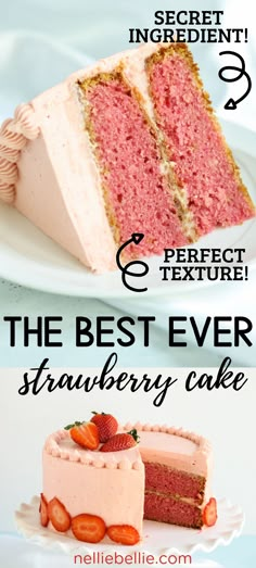 the best ever strawberry cake recipe for every type of cake you can make it at home